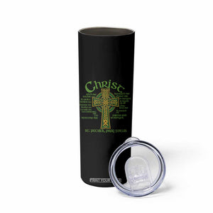 Christ St Patrick Pray For Us Christian Catholic Religious Celtic Cross Skinny Tumbler TS11 Print Your Wear