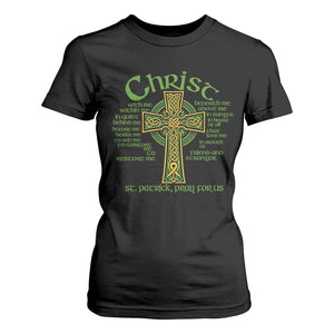 Christ St Patrick Pray For Us Christian Catholic Religious Celtic Cross T Shirt For Women TS11 Black Print Your Wear