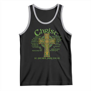 Christ St Patrick Pray For Us Christian Catholic Religious Celtic Cross Tank Top TS11 Black Athletic Heather Print Your Wear