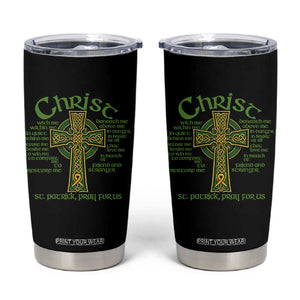 Christ St Patrick Pray For Us Christian Catholic Religious Celtic Cross Tumbler Cup TS11 Black Print Your Wear