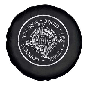 St Brigids Day Spare Tire Cover Warrior Brigid Fire Imbloc Goddess Gaelic Willow Cross TS11 Print Your Wear