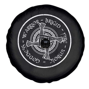 St Brigids Day Spare Tire Cover Warrior Brigid Fire Imbloc Goddess Gaelic Willow Cross TS11 Print Your Wear