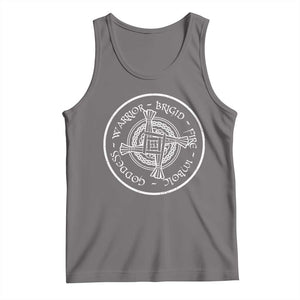 St Brigids Day Tank Top Warrior Brigid Fire Imbloc Goddess Gaelic Willow Cross TS11 Deep Heather Print Your Wear