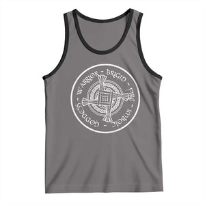 St Brigids Day Tank Top Warrior Brigid Fire Imbloc Goddess Gaelic Willow Cross TS11 Deep Heather Black Print Your Wear
