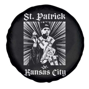 St Patrick Of Kansas City Spare Tire Cover Funny St Patricks Day Missouri State Football Fan TS11 Print Your Wear