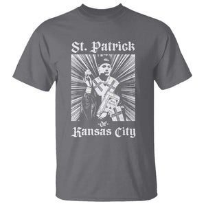 St Patrick Of Kansas City T Shirt Funny St Patricks Day Missouri State Football Fan TS11 Charcoal Print Your Wear