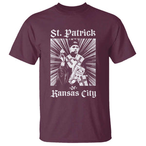 St Patrick Of Kansas City T Shirt Funny St Patricks Day Missouri State Football Fan TS11 Maroon Print Your Wear