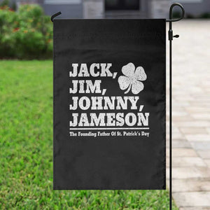 Funny St Patricks Day Irish Fathers Jack Jim Johnny Jameson Vintage Clover Garden Flag TS11 Print Your Wear