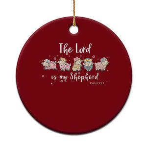 The Lord Is My Shepherd Ceramic Ornament Christian Easter Day Religious Sheep TS11 1pc Red Print Your Wear