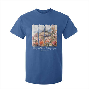 He Is Not Here He Has Risen T Shirt For Kid Christian Easter Religious Bible Verse TS11 Royal Blue Print Your Wear