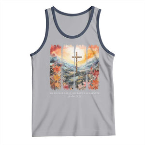 My Sin Was Great His Love Was Greater Tank Top Christian Easter Religious Bible Verse TS11 Athletic Heather Navy Print Your Wear