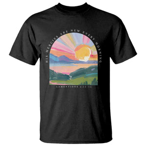His Mercies Are New Every Morning T Shirt Religious Christian Bible Verse TS11 Black Print Your Wear