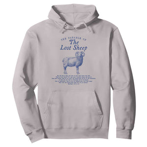 The Parable Of The Lost Sheep Hoodie Christian Bible Verse Matthew 18 TS11 Ice Gray Print Your Wear