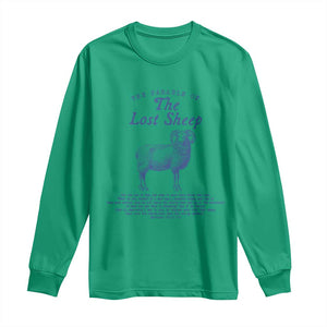 The Parable Of The Lost Sheep Long Sleeve Shirt Christian Bible Verse Matthew 18 TS11 Irish Green Print Your Wear