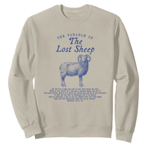The Parable Of The Lost Sheep Sweatshirt Christian Bible Verse Matthew 18 TS11 Sand Print Your Wear