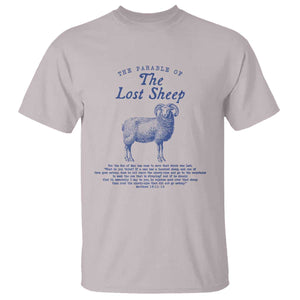 The Parable Of The Lost Sheep T Shirt Christian Bible Verse Matthew 18 TS11 Ice Gray Print Your Wear