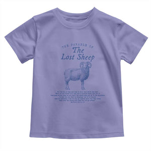 The Parable Of The Lost Sheep Toddler T Shirt Christian Bible Verse Matthew 18 TS11 Violet Print Your Wear