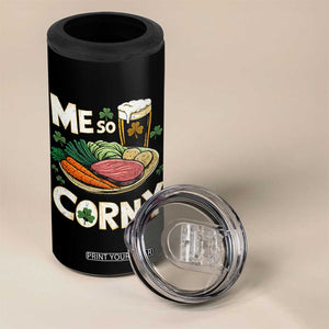 Funny St Patricks Day Me So Corny 4 in 1 Can Cooler Tumbler Stout Irish Corned Beef TS11 Print Your Wear