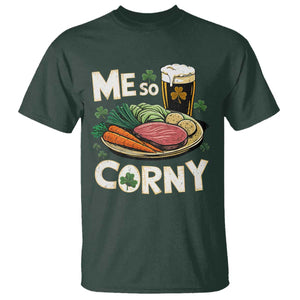 Funny St Patricks Day Me So Corny T Shirt - Stout Irish Corned Beef TS11 Dark Forest Green Print Your Wear