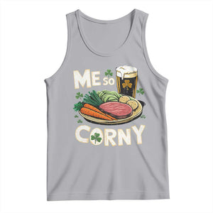 Funny St Patricks Day Me So Corny Tank Top Stout Irish Corned Beef TS11 Athletic Heather Print Your Wear
