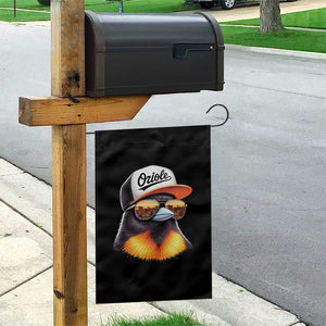 Funny Oriole Bird Wearing Baseball Cap Graphic Vintage Sport Garden Flag TS11 Print Your Wear