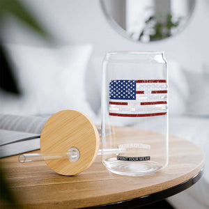 Everything Is Fine Trust Your Government Glass Can Funny Political American Flag TS11 Print Your Wear