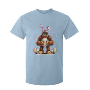 Funny Bigfoot Easter Day Bunny Sasquatch Egg T Shirt For Kid TS11 Light Blue Print Your Wear