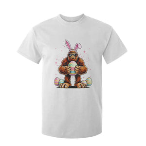 Funny Bigfoot Easter Day Bunny Sasquatch Egg T Shirt For Kid TS11 White Print Your Wear