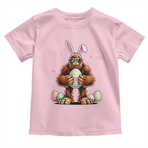 Funny Bigfoot Easter Day Bunny Sasquatch Egg Toddler T Shirt TS11 Light Pink Print Your Wear