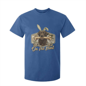 Funny Egg Hunter T Shirt For Kid On The Hunt Camo Easter Labrador Dog TS11 Royal Blue Print Your Wear