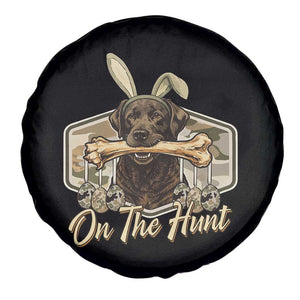 Funny Egg Hunter Spare Tire Cover On The Hunt Camo Easter Labrador Dog TS11 Print Your Wear