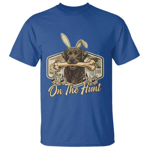 Funny Egg Hunter T Shirt On The Hunt Camo Easter Labrador Dog TS11 Royal Blue Print Your Wear