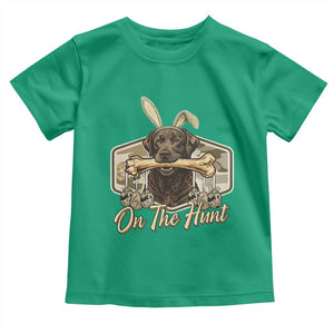 Funny Egg Hunter Toddler T Shirt On The Hunt Camo Easter Labrador Dog TS11 Irish Green Print Your Wear