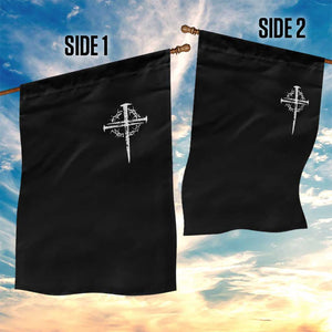 Christian Religious Jesus Shirt with Cross Logo Graphic Garden Flag TS11 Print Your Wear