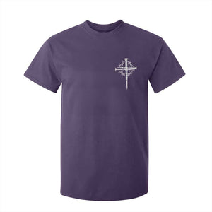Christian Religious Jesus Shirt with Cross Logo Graphic T Shirt For Kid TS11 Purple Print Your Wear