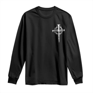 Christian Religious Jesus Shirt with Cross Logo Graphic Long Sleeve Shirt TS11 Black Print Your Wear