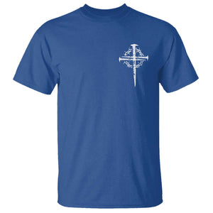 Christian Religious Jesus Shirt with Cross Logo Graphic T Shirt TS11 Royal Blue Print Your Wear