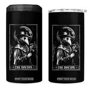 Plague Doctor Tarot Card 4 in 1 Can Cooler Tumbler Horror Death Occult Satanic TS11 One Size: 16 oz Black Print Your Wear