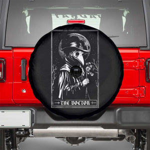 Plague Doctor Tarot Card Spare Tire Cover Horror Death Occult Satanic TS11 Black Print Your Wear