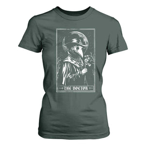 Plague Doctor Tarot Card T Shirt For Women Horror Death Occult Satanic TS11 Dark Forest Green Print Your Wear