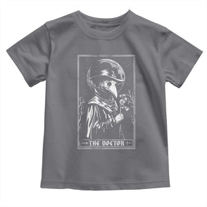 Plague Doctor Tarot Card Toddler T Shirt Horror Death Occult Satanic TS11 Charcoal Print Your Wear
