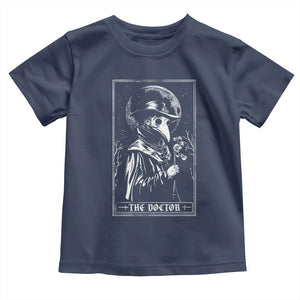 Plague Doctor Tarot Card Toddler T Shirt Horror Death Occult Satanic TS11 Navy Print Your Wear