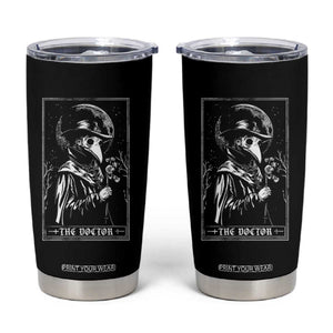 Plague Doctor Tarot Card Tumbler Cup Horror Death Occult Satanic TS11 Black Print Your Wear