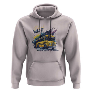 School Field Trip Anyone Hoodie School Bus Teacher TS11 Ice Gray Print Your Wear