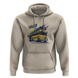 School Field Trip Anyone Hoodie School Bus Teacher TS11 Sand Print Your Wear