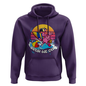 Funny Summer Vacation Hoodie Bruh We Out Happy Last Day Of School TS11 Purple Print Your Wear