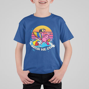 Funny Summer Vacation T Shirt For Kid Bruh We Out Happy Last Day Of School TS11 Royal Blue Print Your Wear