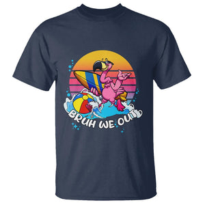 Funny Summer Vacation T Shirt Bruh We Out Happy Last Day Of School TS11 Navy Print Your Wear