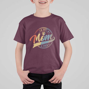 Best Dog Mom Ever T Shirt For Kid Fur Mama Mother's Day TS11 Maroon Print Your Wear