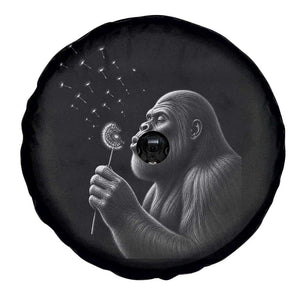Bigfoot Blowing Dandelion Spare Tire Cover Funny Sasquatch Making A Wish TS11 Print Your Wear